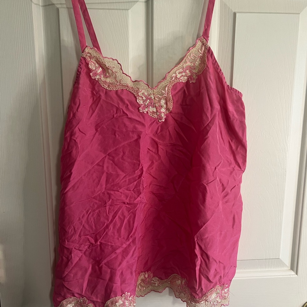 Express Pink and Cream Lace Chemise